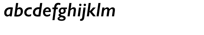 Gill Sans Hellenic Demi Italic Font LOWERCASE