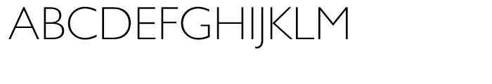 Gill Sans Hellenic Extra Light Font UPPERCASE