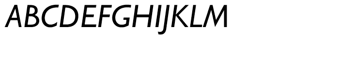 Gill Sans Hellenic Regular Italic Font UPPERCASE