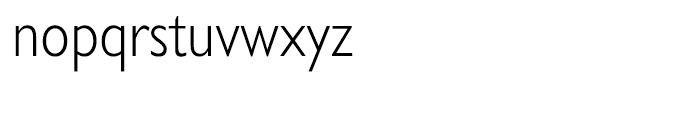 Gill Sans Hellenic Semi Condensed Light Font LOWERCASE