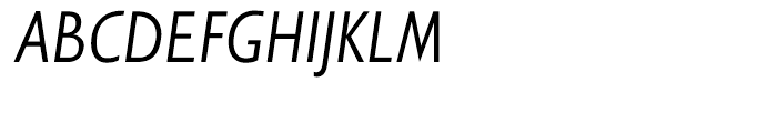 Gill Sans Hellenic Semi Condensed Regular Italic Font UPPERCASE