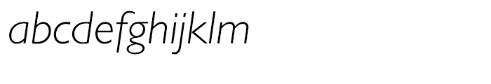 Gill Sans Light Italic Font LOWERCASE