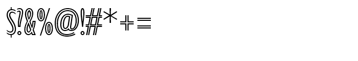 Gill Sans Nova Inline Condensed Font OTHER CHARS