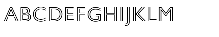 Gill Sans Nova Inline Light Font UPPERCASE