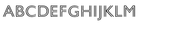 Gill Sans Nova Inline Light Font LOWERCASE