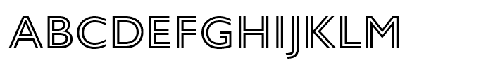 Gill Sans Nova Inline Regular Font LOWERCASE