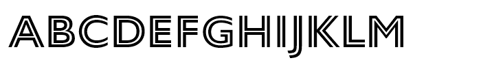 Gill Sans Nova Inline Semi Bold Font UPPERCASE