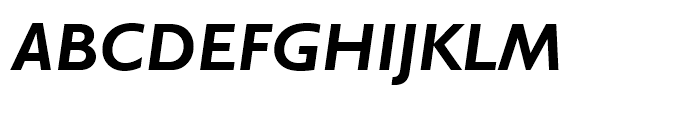 Gill Sans WGL Alt One Bold Italic Font UPPERCASE