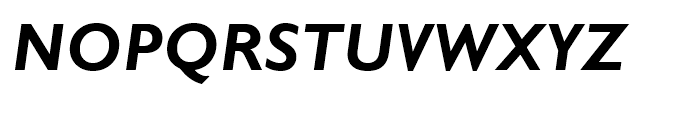 Gill Sans WGL Alt One Bold Italic Font UPPERCASE