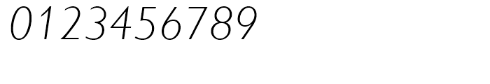 Gill Sans WGL Alt One Light Italic Font OTHER CHARS