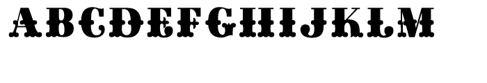 Gille Classic Fill Font LOWERCASE