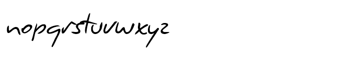Giorgio Handwriting Regular Font LOWERCASE