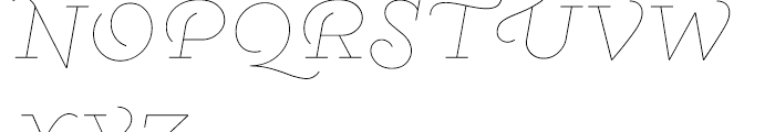 Gist Line Regular Font UPPERCASE