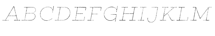 Gist Rough Exbold Line Font UPPERCASE