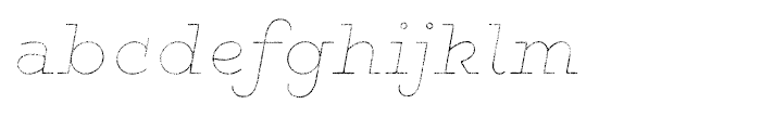 Gist Rough Exbold Line Font LOWERCASE