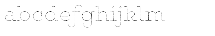 Gist Rough Upright Bold Line Font LOWERCASE