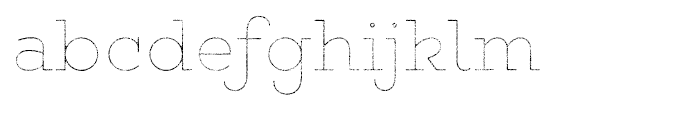 Gist Rough Upright Light Line Font LOWERCASE