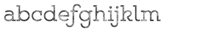 Gist Rough Upright Light Two Font LOWERCASE