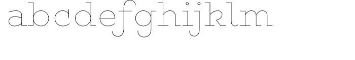 Gist Upright Line Bold Font LOWERCASE