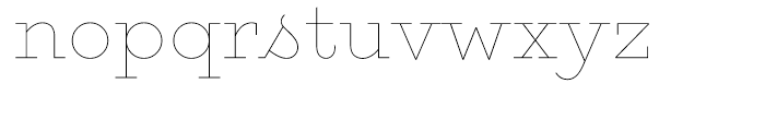 Gist Upright Line Light Font LOWERCASE