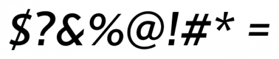 Gibbs Medium Italic Font OTHER CHARS
