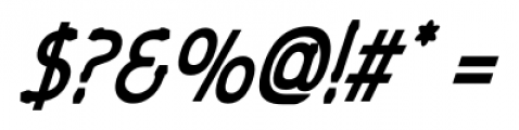 Gildersleeve Bold Italic Font OTHER CHARS