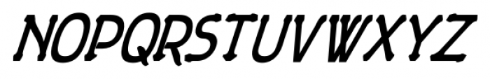 Gildersleeve Bold Italic Font UPPERCASE