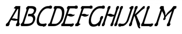 Gildersleeve Italic Font UPPERCASE