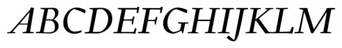 Gilman Italic Font UPPERCASE