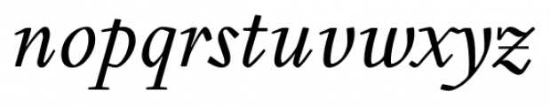 Gilman Italic Font LOWERCASE