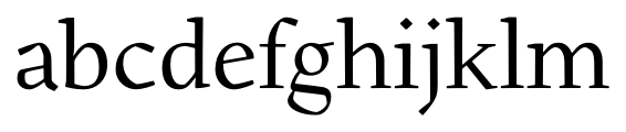 Gilman Regular Font LOWERCASE