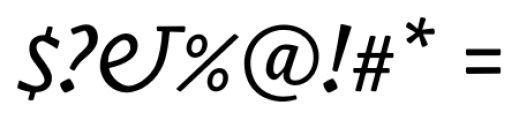Gilman Sans Italic Font OTHER CHARS