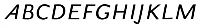 Gilman Sans Italic Font UPPERCASE