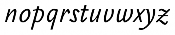 Gilman Sans Italic Font LOWERCASE