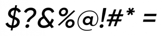 Gilroy Medium Italic Font OTHER CHARS