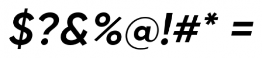 Gilroy Semi Bold Italic Font OTHER CHARS