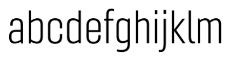 Gineso Condensed Light Font LOWERCASE
