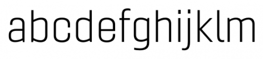 Gineso Extended Light Font LOWERCASE