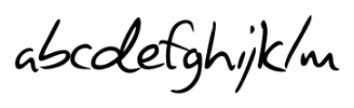 Giorgio Handwriting Regular Font LOWERCASE