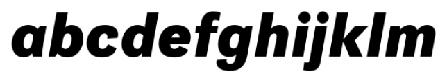 Gira Sans Extra Bold Italic Font LOWERCASE