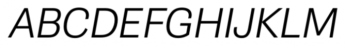 Gira Sans Light Italic Font UPPERCASE
