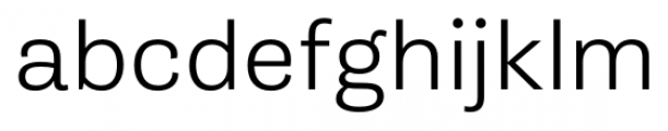 Gira Sans Light Font LOWERCASE