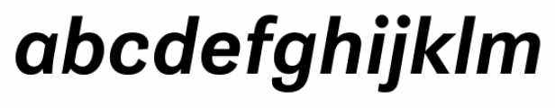 Gira Sans Medium Italic Font LOWERCASE