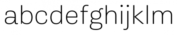 Gira Sans Thin Font LOWERCASE