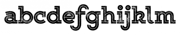 Gist Rough Upright Black Font LOWERCASE