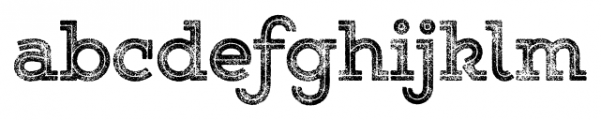 Gist Rough Upright Exbold Three Font LOWERCASE