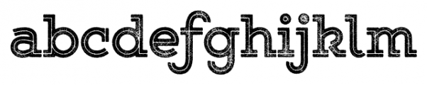 Gist Rough Upright Exbold Font LOWERCASE