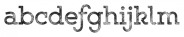 Gist Rough Upright Regular Three Font LOWERCASE