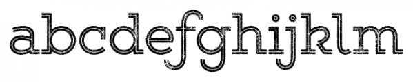 Gist Rough Upright Regular Font LOWERCASE