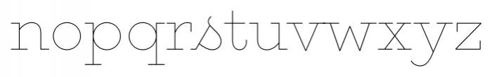 Gist Upright Line Light Font LOWERCASE